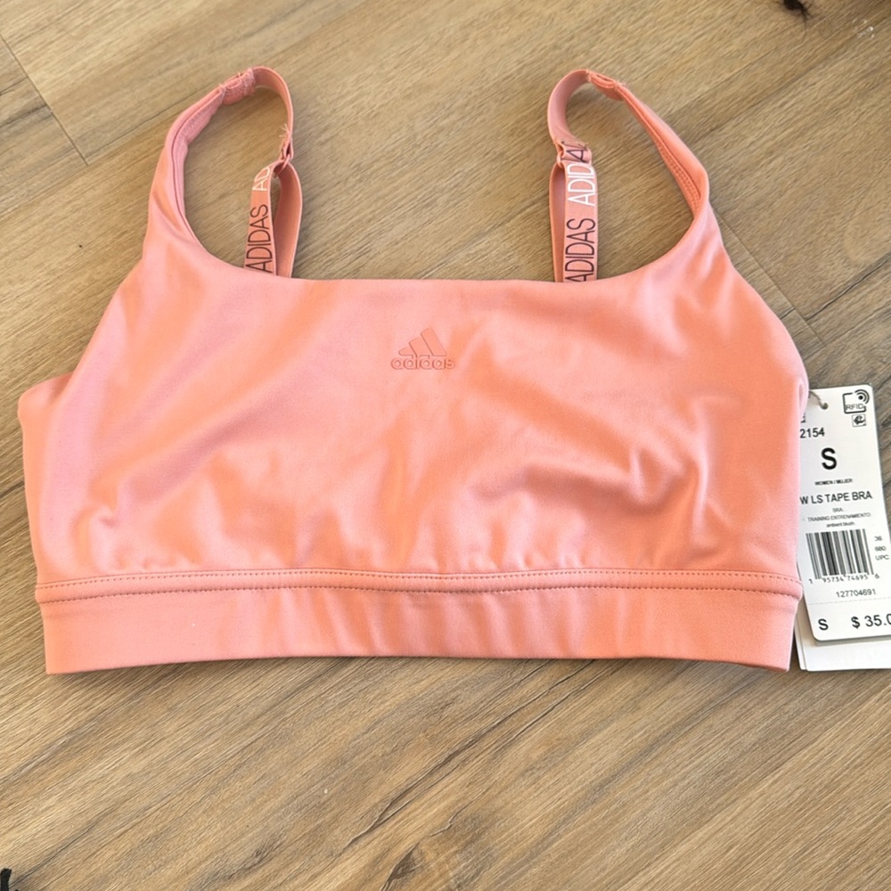 Adidas W LS Tape Bra size S NWT